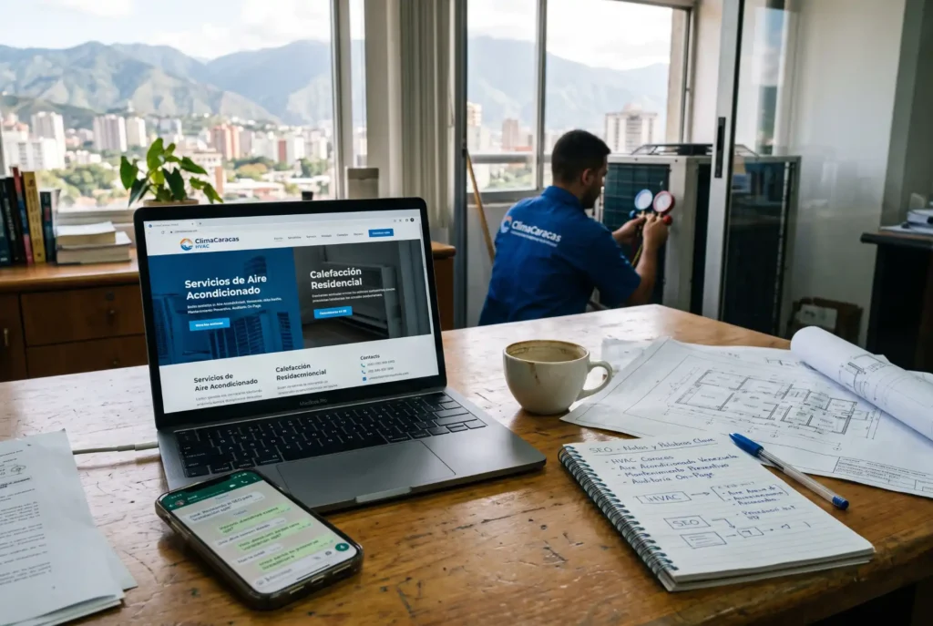 paginas web para empresas de servicios tecnicos en caracas